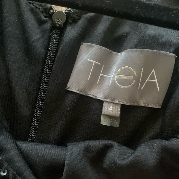 NWT Theia black sequin mermaid gown - Picture 6 of 8